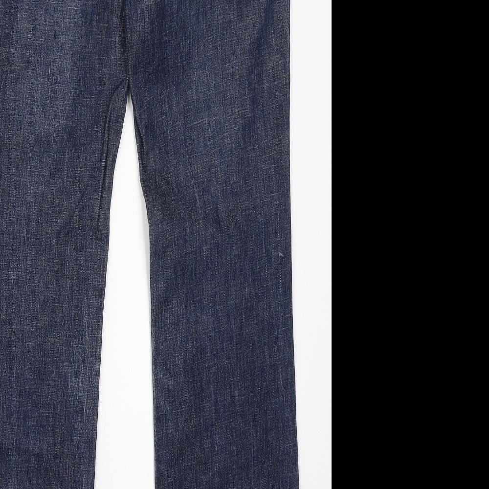 Lee Cooper Womens Blue  Denim Straight Jeans Size 12 L28 in