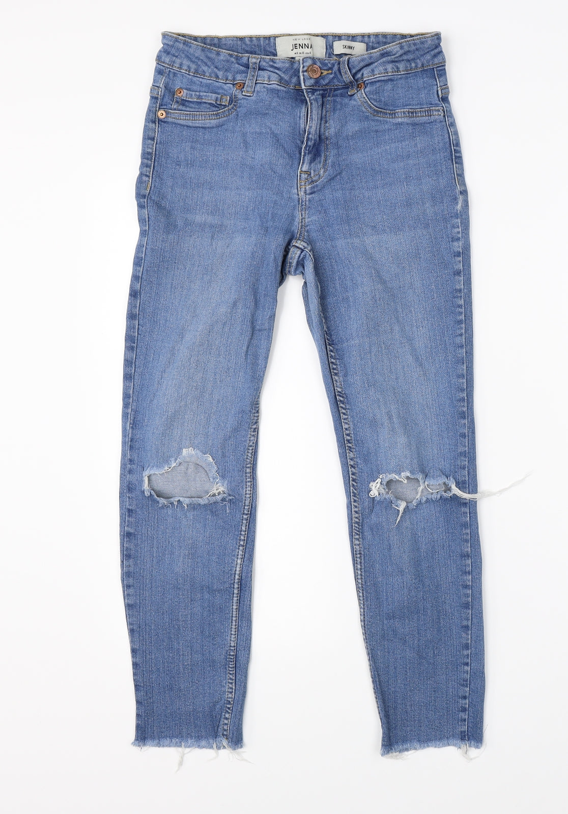 New Look Womens Blue  Denim Skinny Jeans Size 8 L22 in