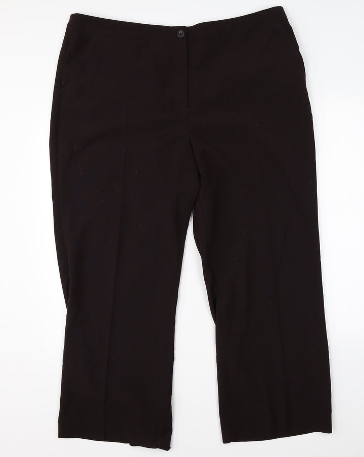 Maine Womens Brown Dress Pants Trousers Size 20 L25 in