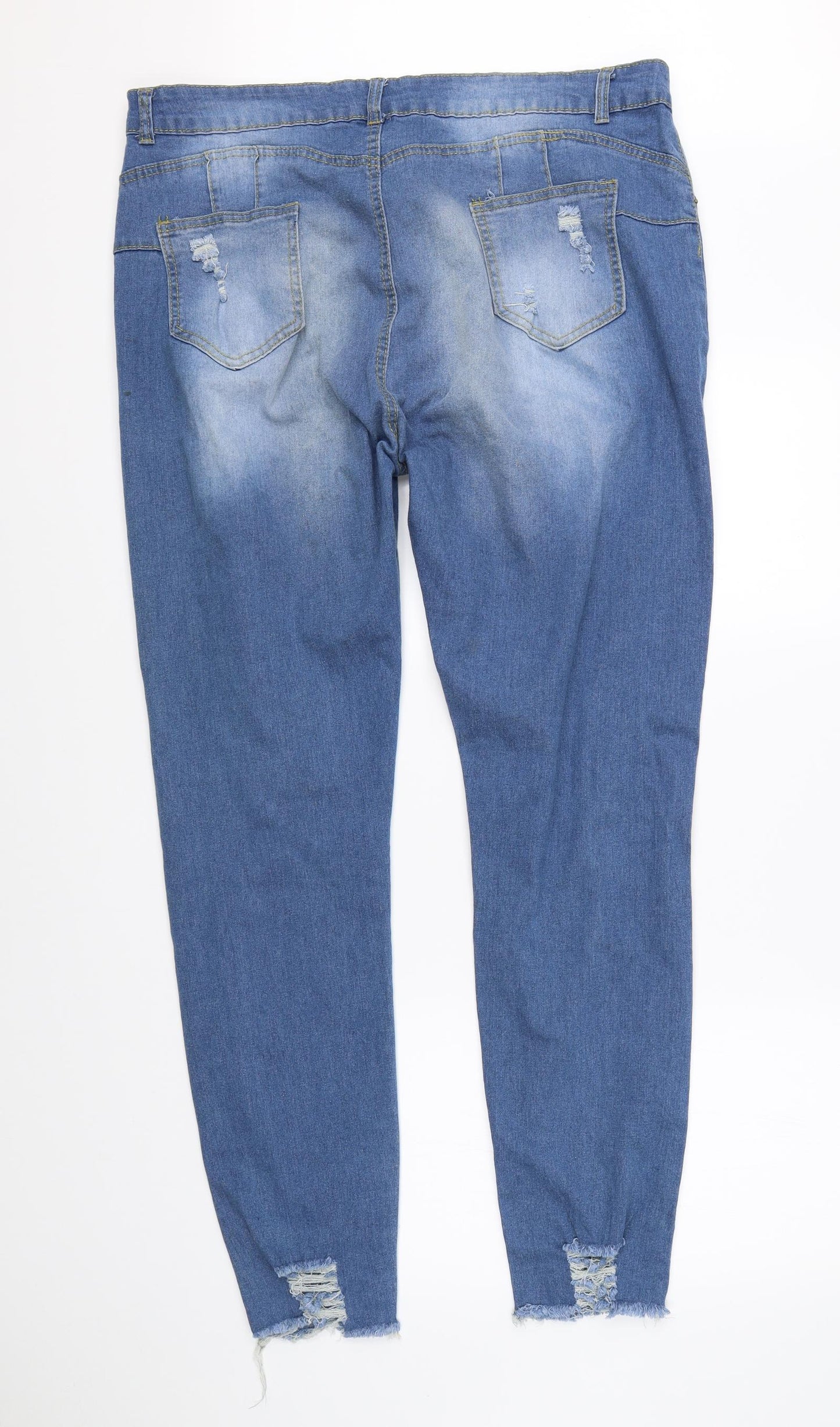 SheIn Womens Blue  Denim Skinny Jeans Size 3XL L28 in