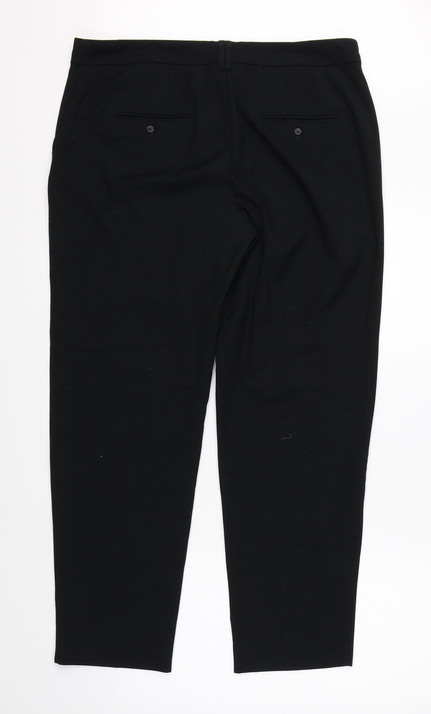 Marks & Spencer Womens Black   Dress Pants Trousers Size 16 L28 in