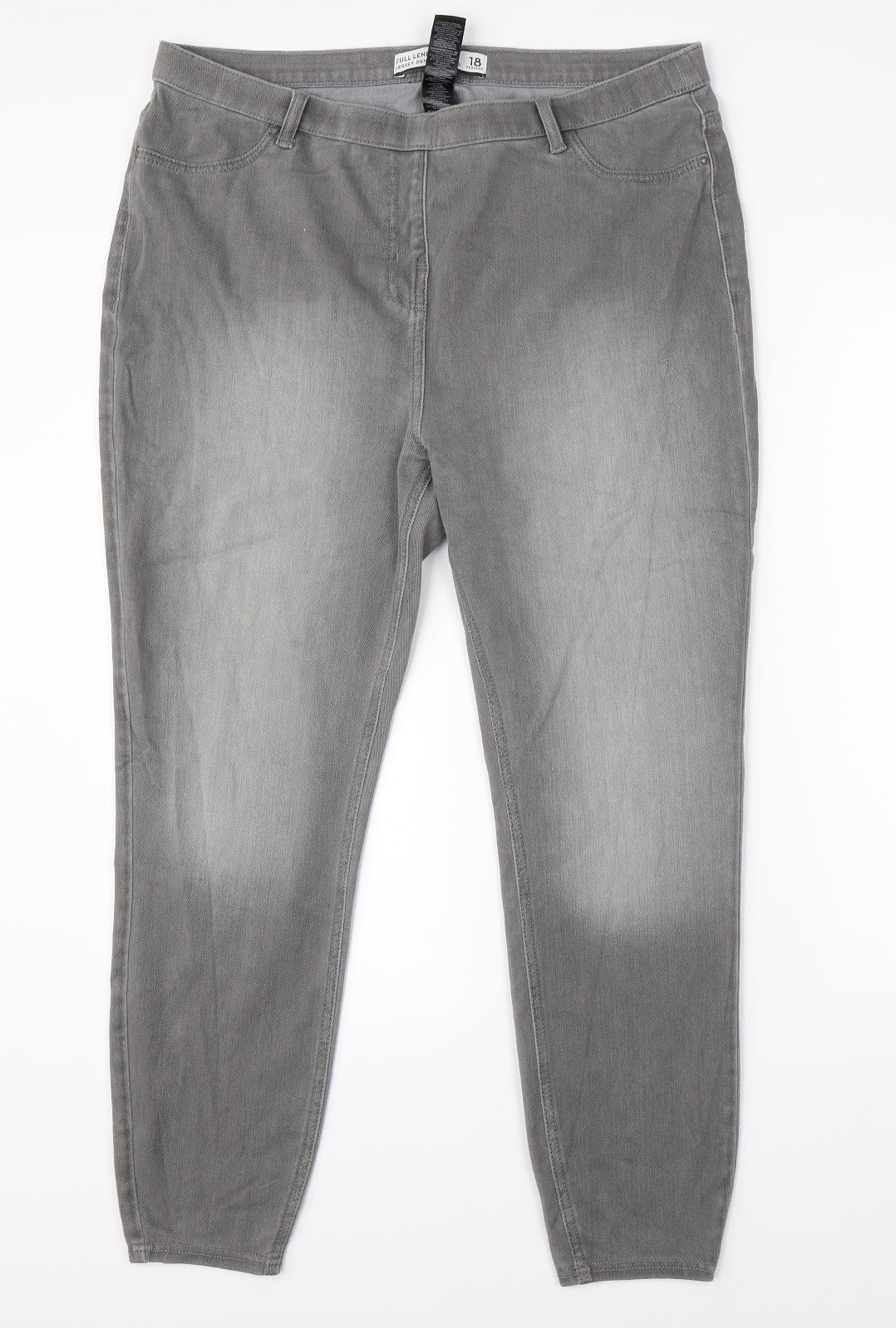 NEXT Womens Grey  Denim Jegging Jeans Size 18 L26 in