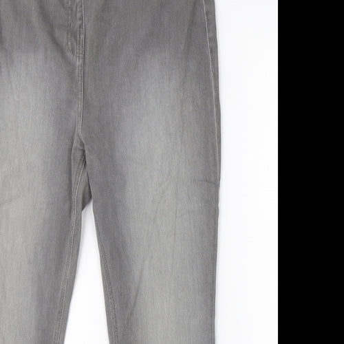 NEXT Womens Grey  Denim Jegging Jeans Size 18 L26 in