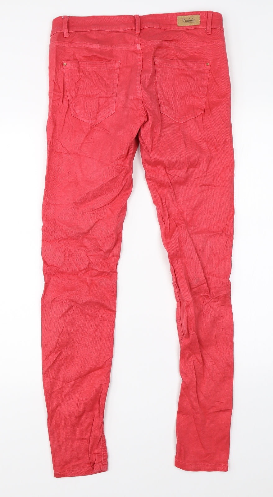 Zara Womens Pink  Denim Skinny Jeans Size 10 L28 in