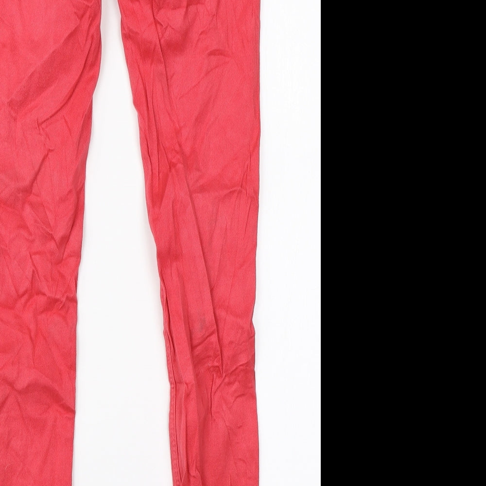 Zara Womens Pink  Denim Skinny Jeans Size 10 L28 in
