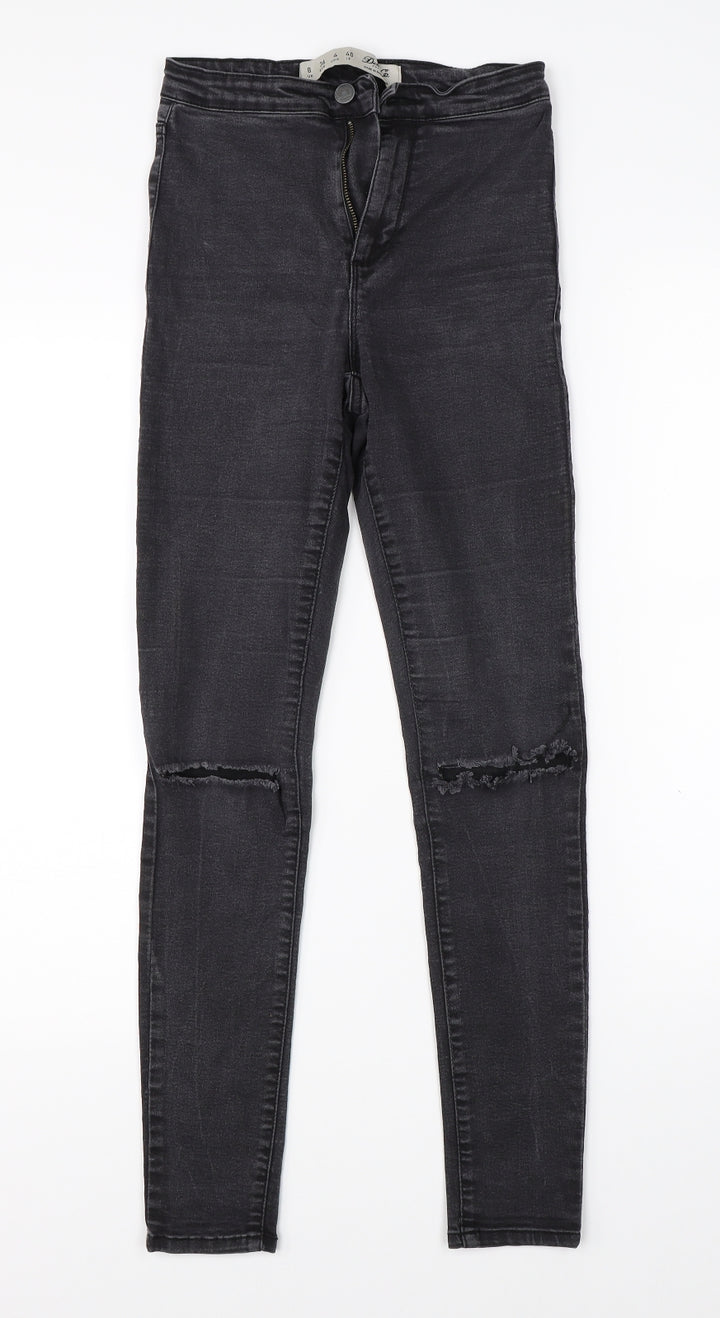 Denim Co Womens Black Denim Skinny Jeans Size 8 L25 in
