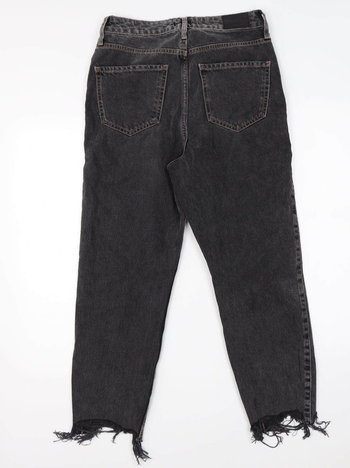 River Island Womens Black  Denim Straight Jeans Size 10 L25 in