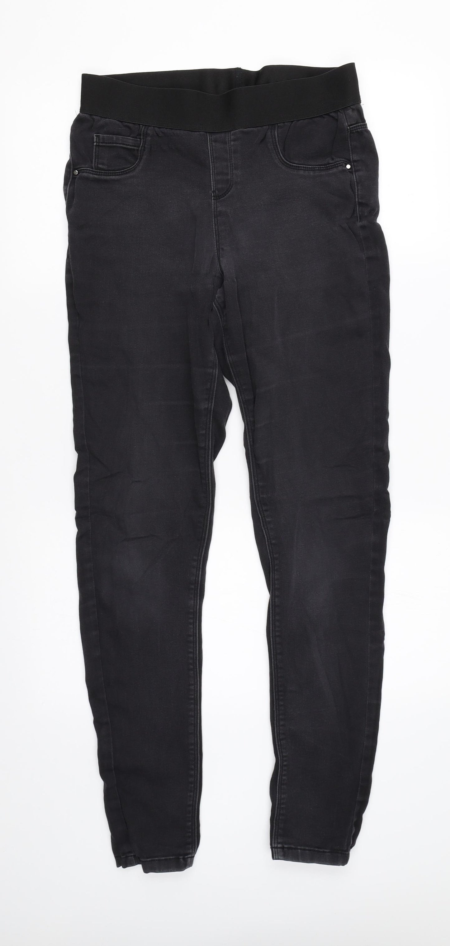 George Womens Black  Denim Jegging Jeans Size 12 L28 in