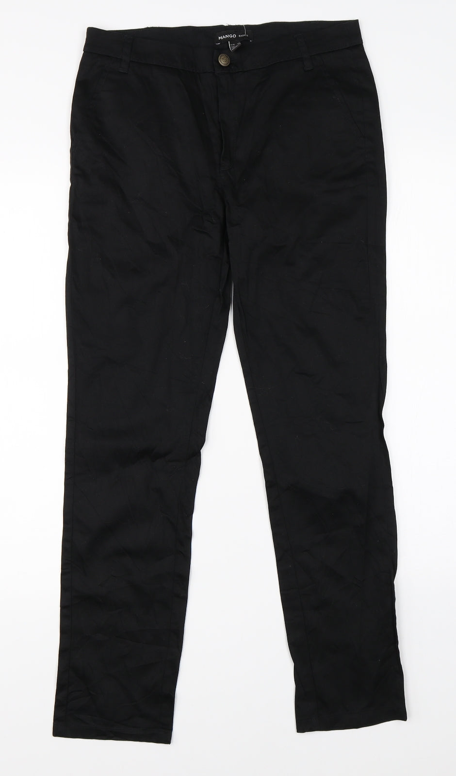 Mango Womens Black   Dress Pants Trousers Size 10 L26 in