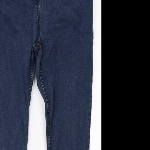 Per Una Womens Blue  Denim Straight Jeans Size 22 L27 in