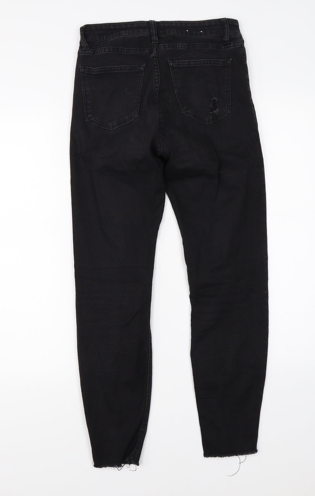 H&M Womens Black  Denim Skinny Jeans Size 6 L25 in