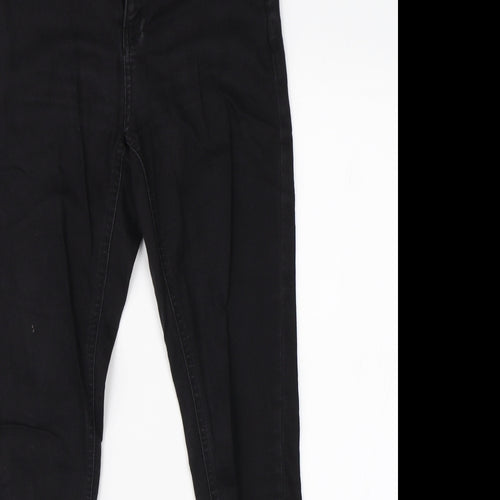 H&M Womens Black  Denim Skinny Jeans Size 6 L25 in