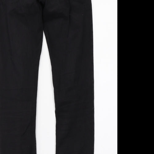 H&M Womens Black  Denim Skinny Jeans Size 6 L25 in