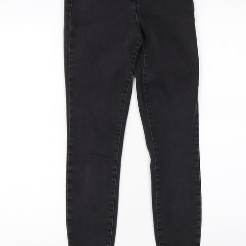 Preworn Womens Black  Denim Skinny Jeans Size 8 L26 in