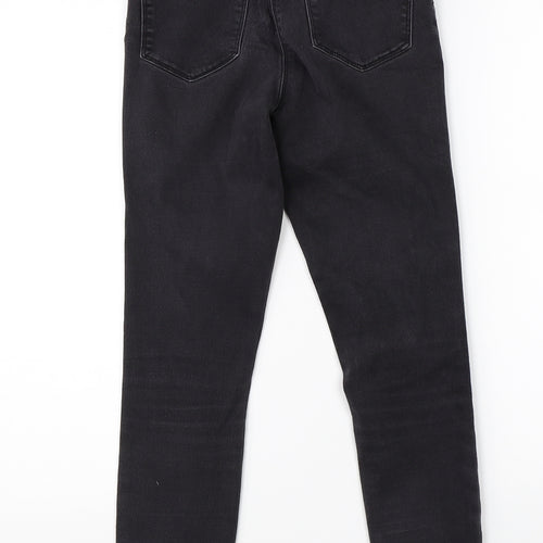 Preworn Womens Black  Denim Skinny Jeans Size 8 L26 in