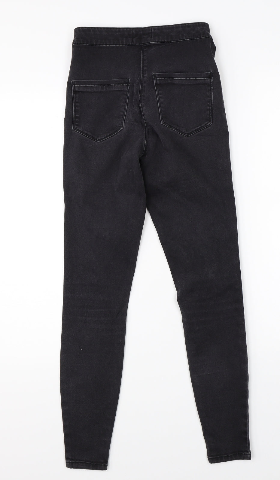 Preworn Womens Black  Denim Skinny Jeans Size 8 L26 in