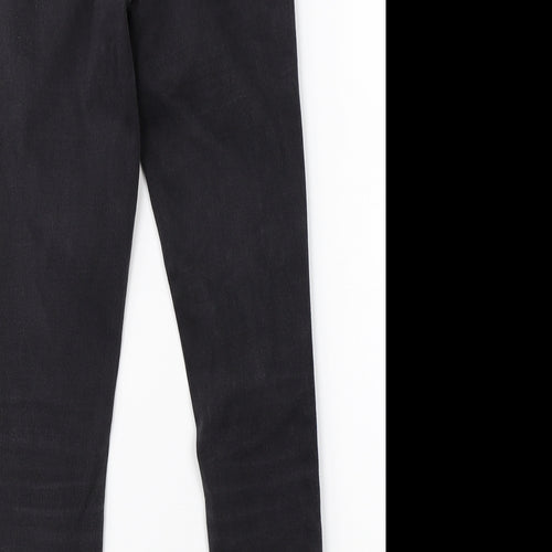 Preworn Womens Black  Denim Skinny Jeans Size 8 L26 in