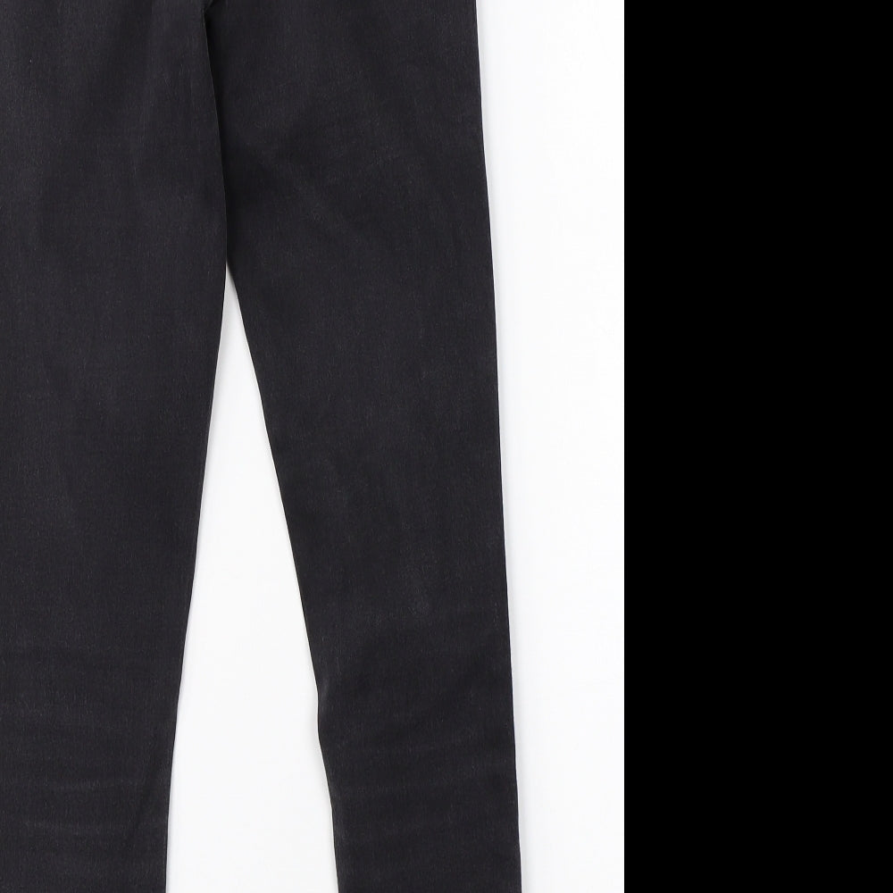 Preworn Womens Black  Denim Skinny Jeans Size 8 L26 in