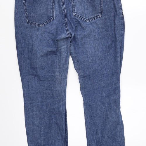 Mama-licious Womens Blue  Denim Straight Jeans Size 35 in L30 in
