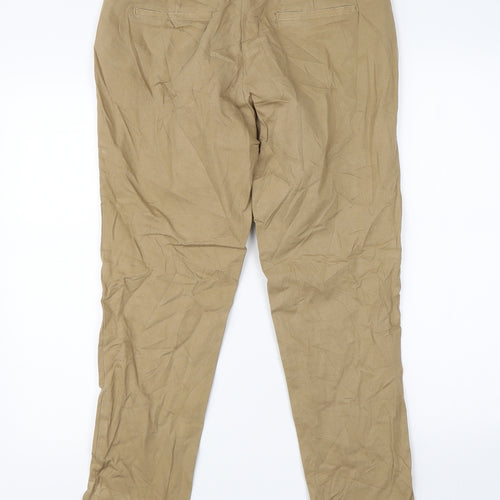 Stradivarius Womens Brown   Chino Trousers Size 8 L24 in