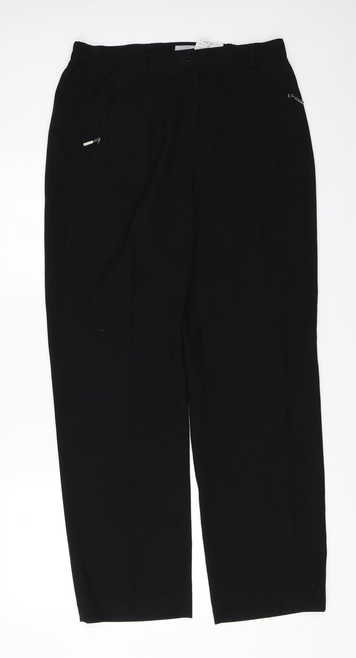 GARDEUR Womens Black Dress Pants Trousers Size 12 L26 in