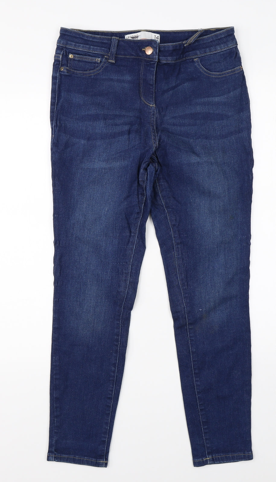 NEXT Womens Blue  Denim Jegging Jeans Size 14 L25 in
