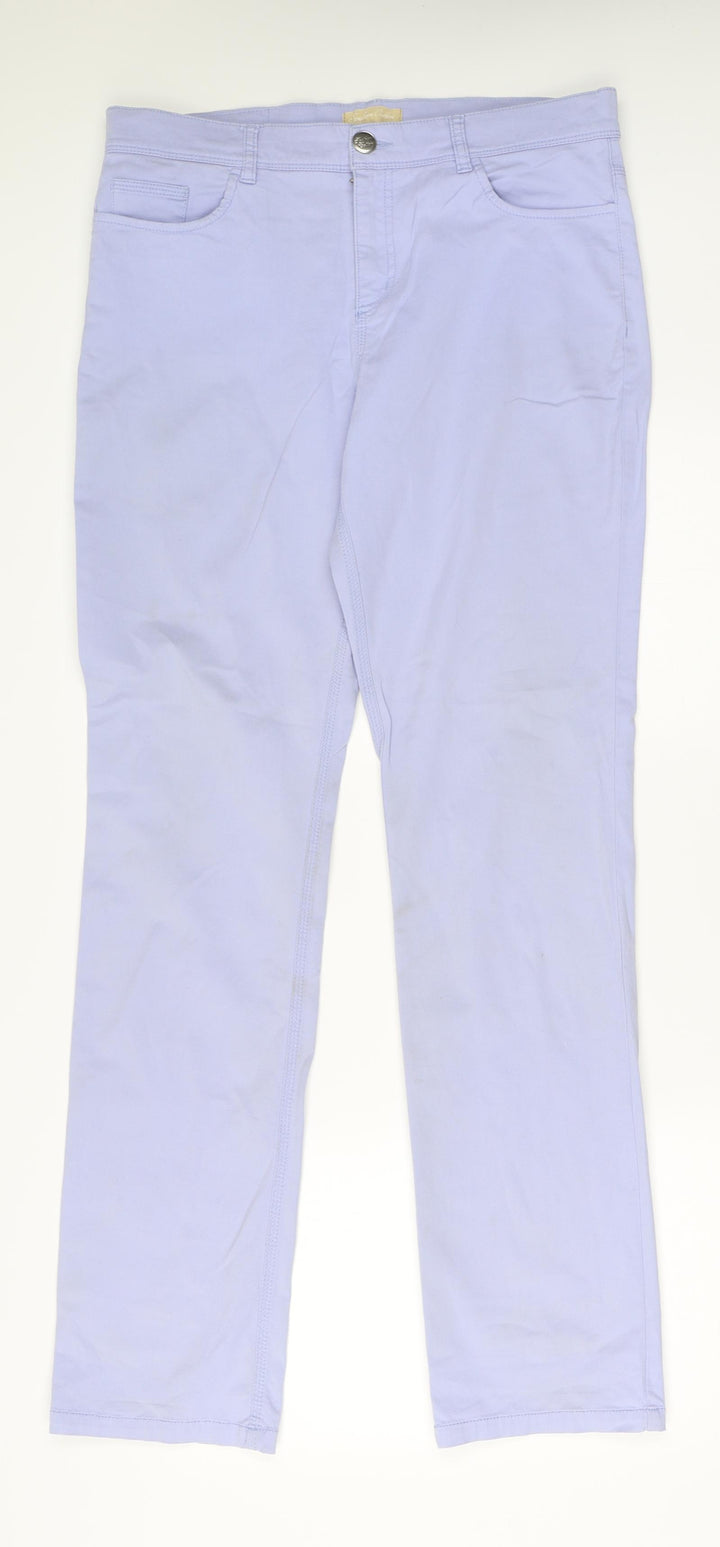 Southern Cotton Womens Purple  Denim Skinny Jeans Size 14 L30 in