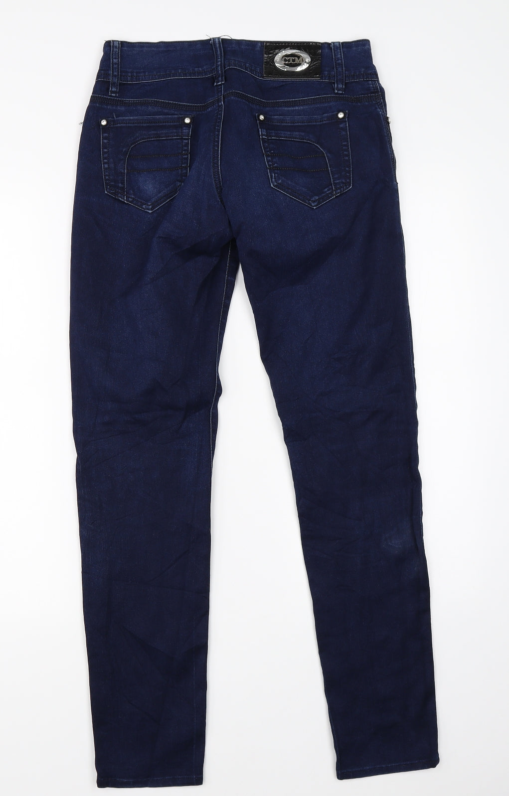 CTM Moda Womens Blue  Denim Skinny Jeans Size 27 in L30 in