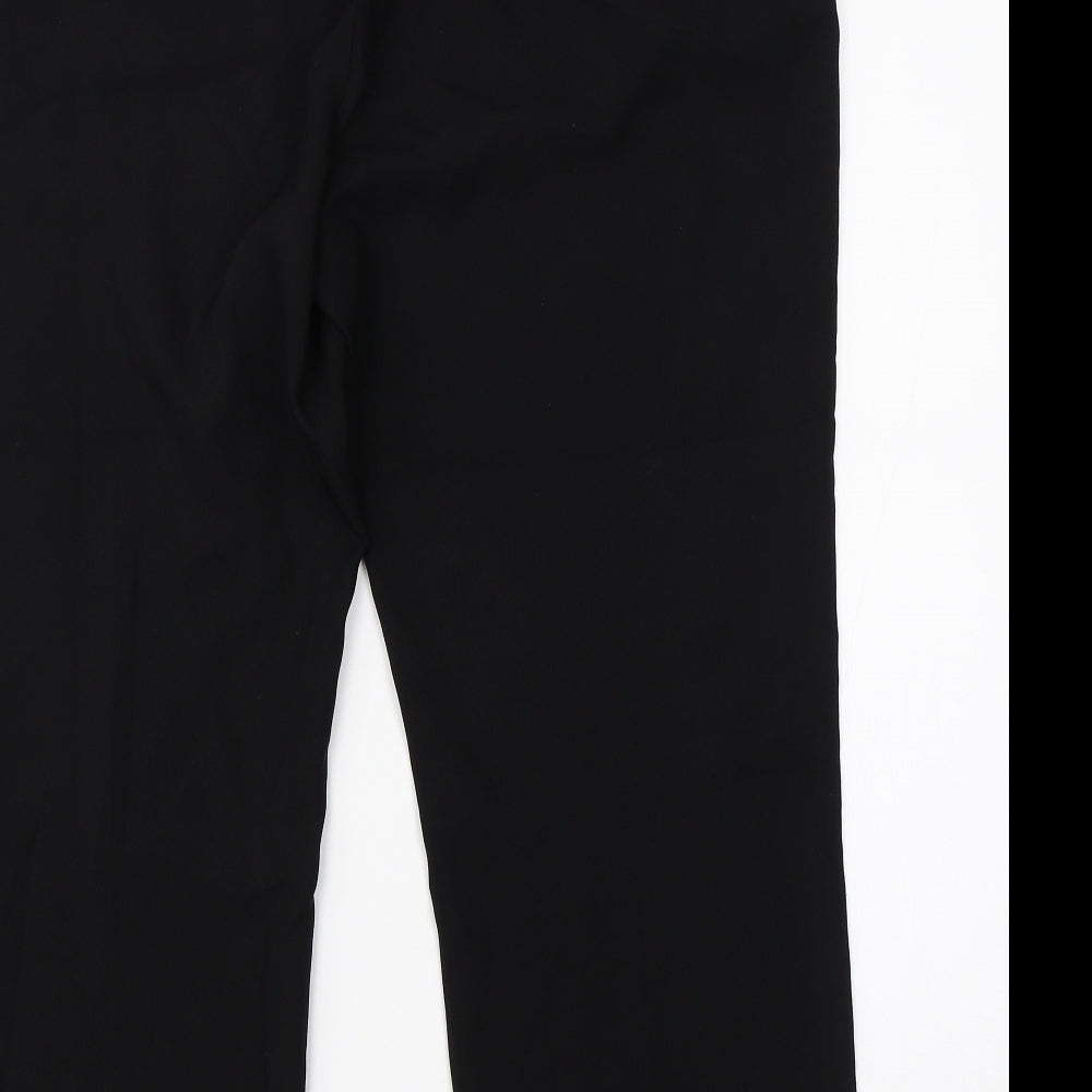 Preworn Womens Black   Dress Pants Trousers Size 16 L23 in