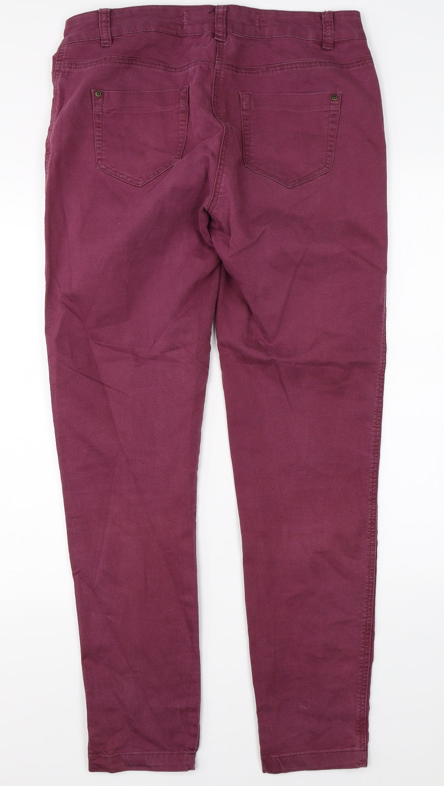 NEXT Womens Purple  Denim Skinny Jeans Size 14 L31 in