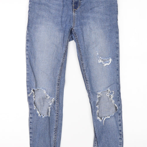 New Look Womens Blue  Denim Skinny Jeans Size 6 L23 in
