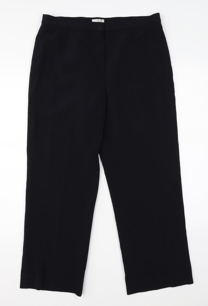 CC Womens Black Dress Pants Trousers Size 14 L25 in