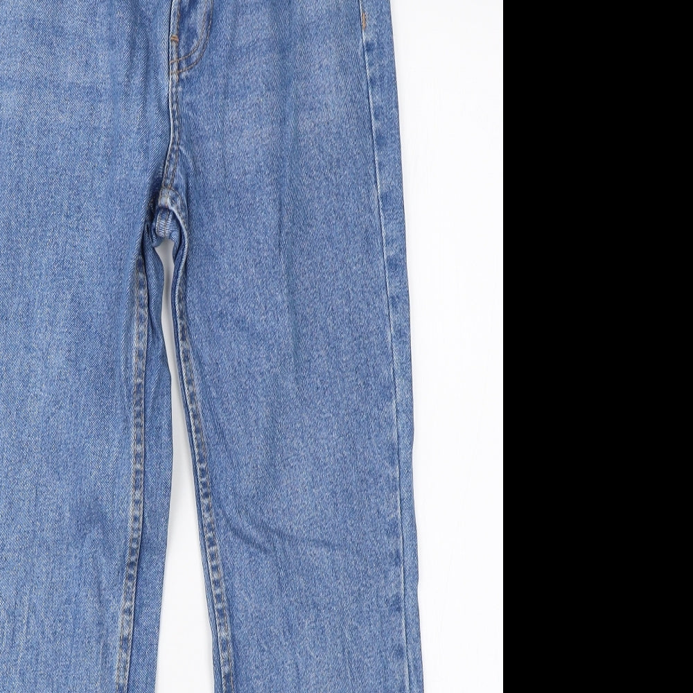 Bershka Womens Blue  Denim Mom Jeans Size 6 L26 in