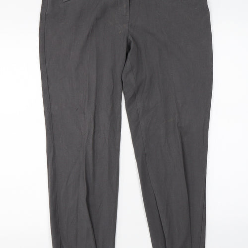 M&S Womens Grey   Dress Pants Trousers Size 12 L26 in