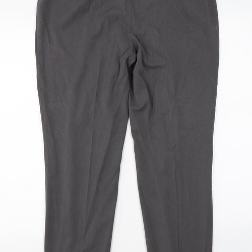 M&S Womens Grey   Dress Pants Trousers Size 12 L26 in