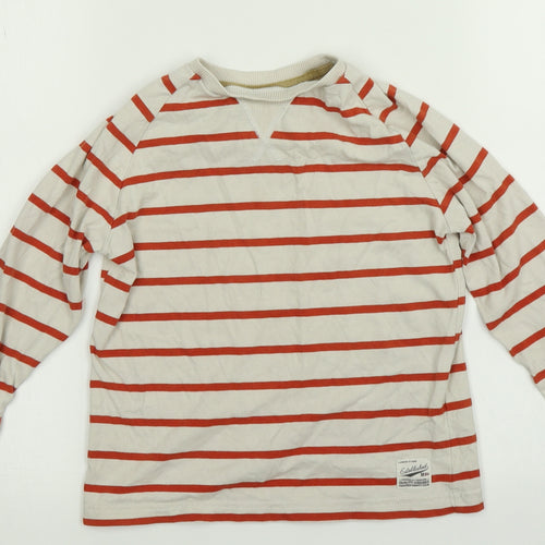 M&S Boys Multicoloured Striped  Basic T-Shirt Size 5-6 Years