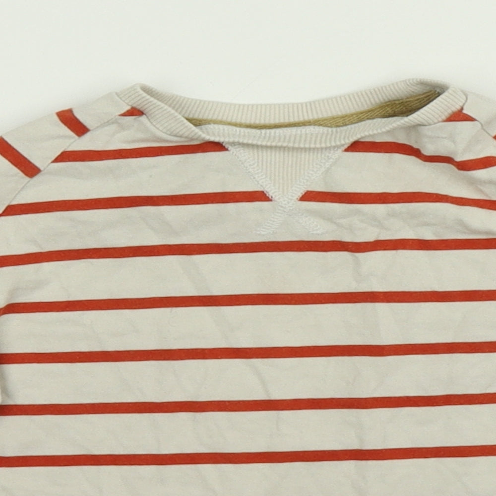 M&S Boys Multicoloured Striped  Basic T-Shirt Size 5-6 Years