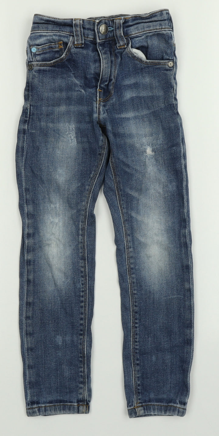 NEXT Girls Blue Skinny Jeans Size 4 Years