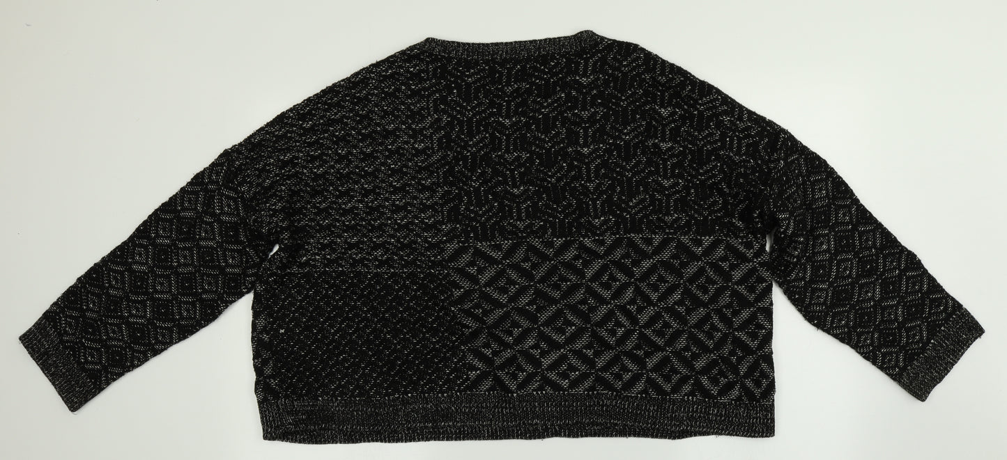 Staring at Stars Womens Black   Pullover Jumper Size L