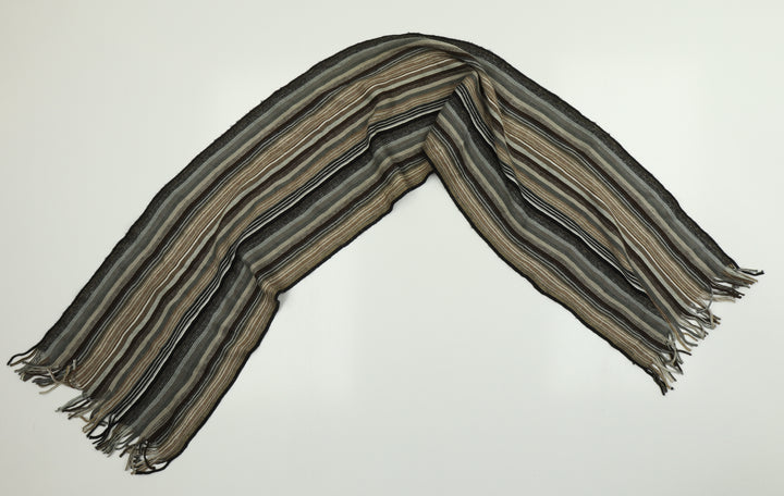 Lakeland Unisex Multicoloured Striped Scarf Size Regular