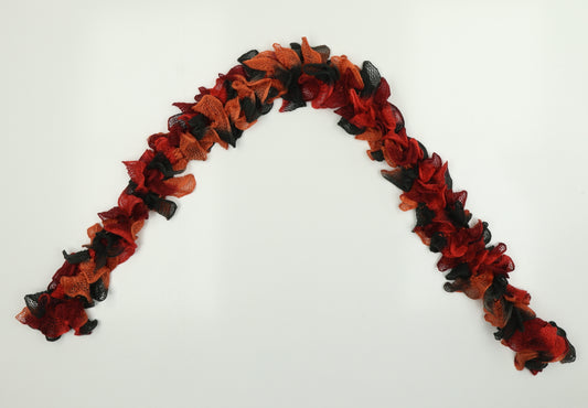 Front view of Preworn women’s multicoloured scarf