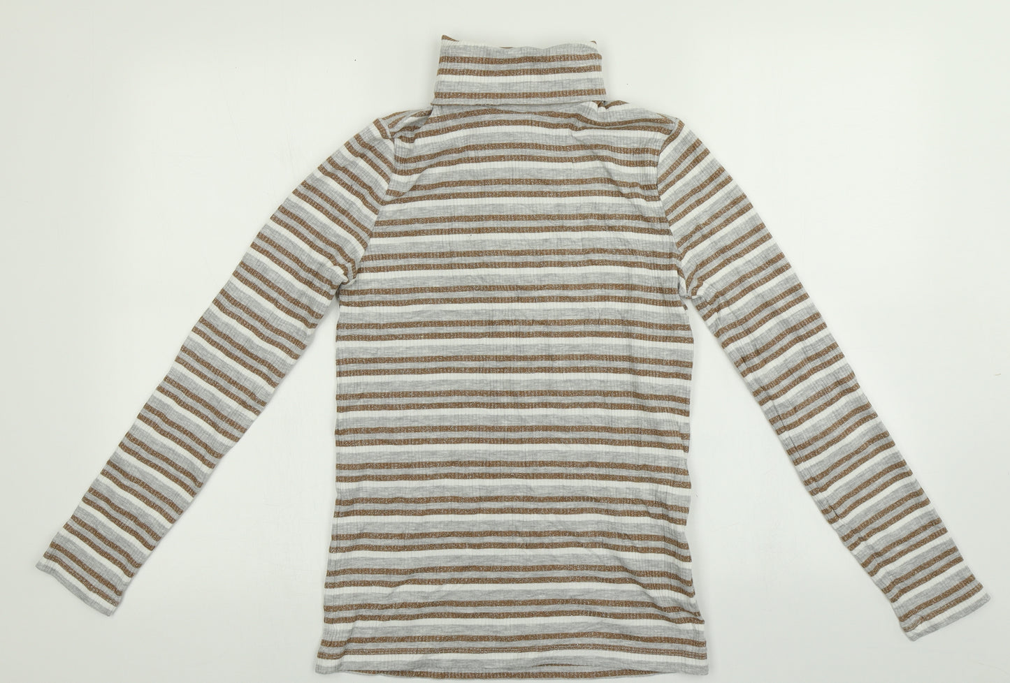 M&S Womens Multicoloured Striped  Pullover Jumper Size 10