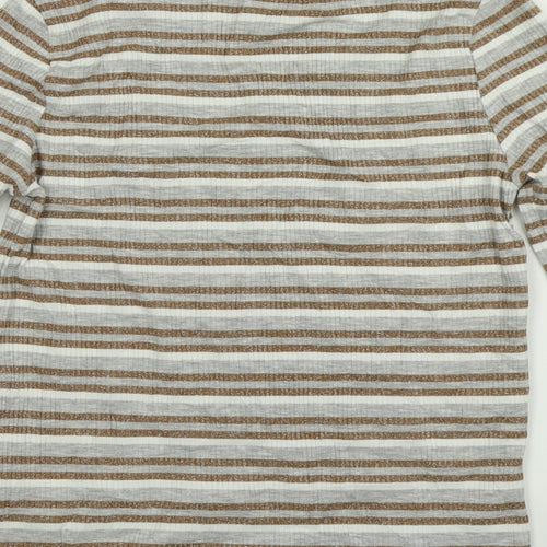 M&S Womens Multicoloured Striped  Pullover Jumper Size 10