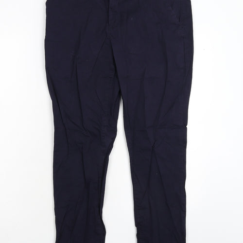 H&M Womens Blue   Trousers  Size 12 L27 in