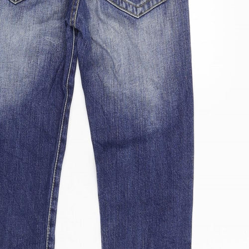 Madonra Womens Blue  Denim Bootcut Jeans Size 12 L33 in