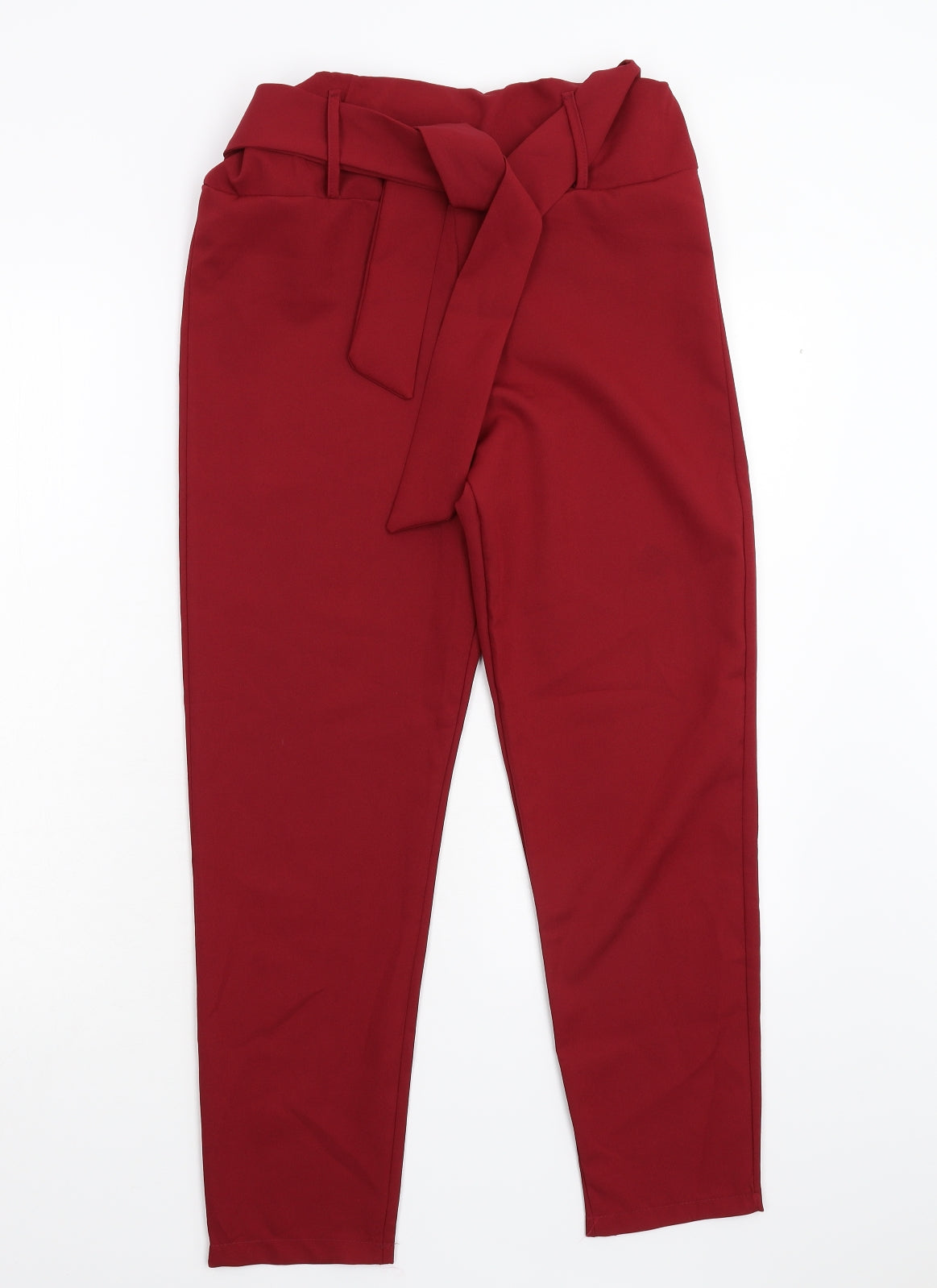 Boohoo Womens Red   Trousers  Size 10 L26 in