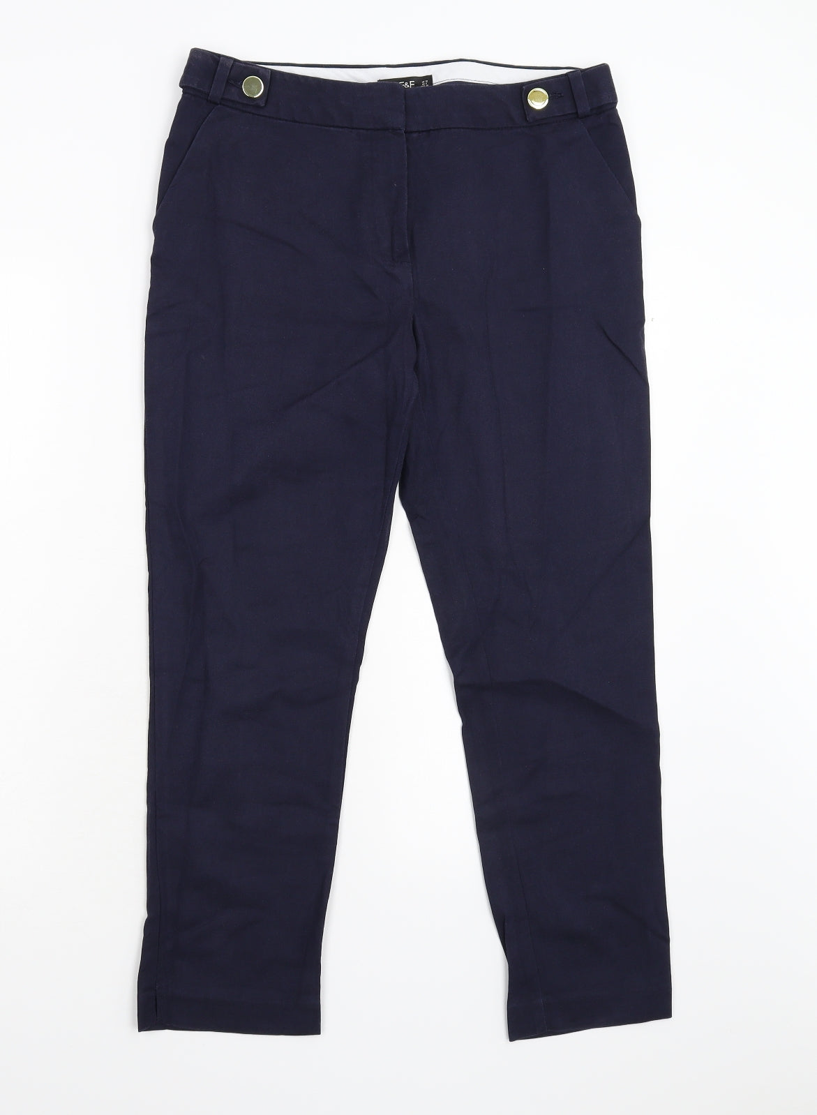F&F Womens Blue   Trousers  Size 12 L25 in