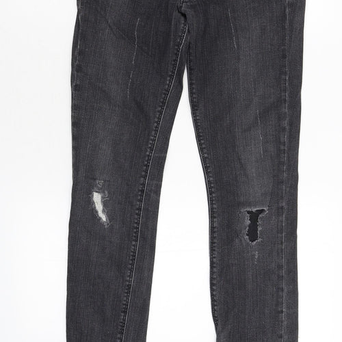 BSK Womens Black  Denim Skinny Jeans Size 8 L33 in