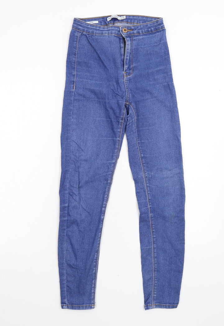 Bershka Womens Blue Denim Jegging Jeans Size 8 L27 in