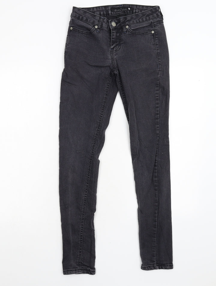 Urban Star Womens Black Denim Skinny Jeans Size 26 L30 in